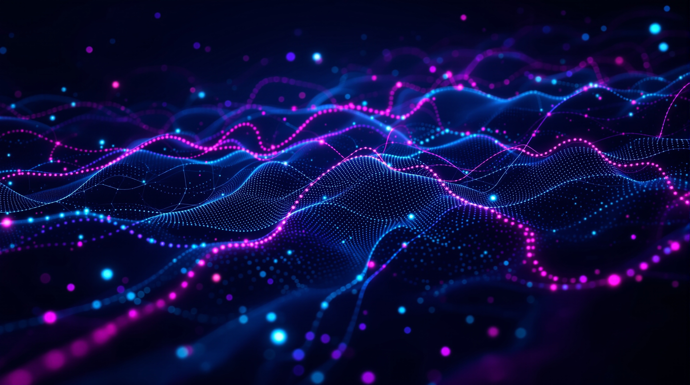 Quantivox AI infrastructure represented by an interconnected neural network